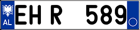 Trailer License Plate